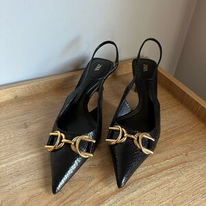 Zara Slingback Heels Women’s 9